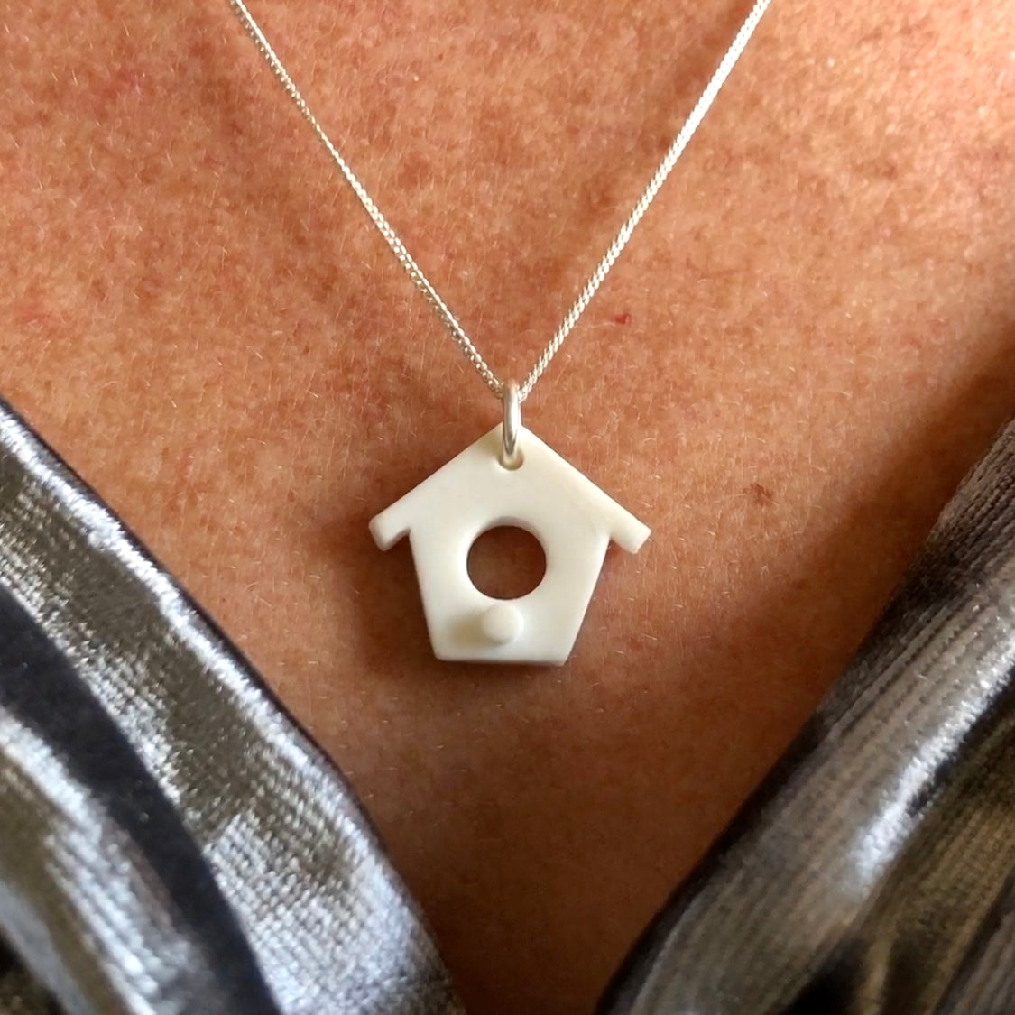 Birdhouse necklace hot sale